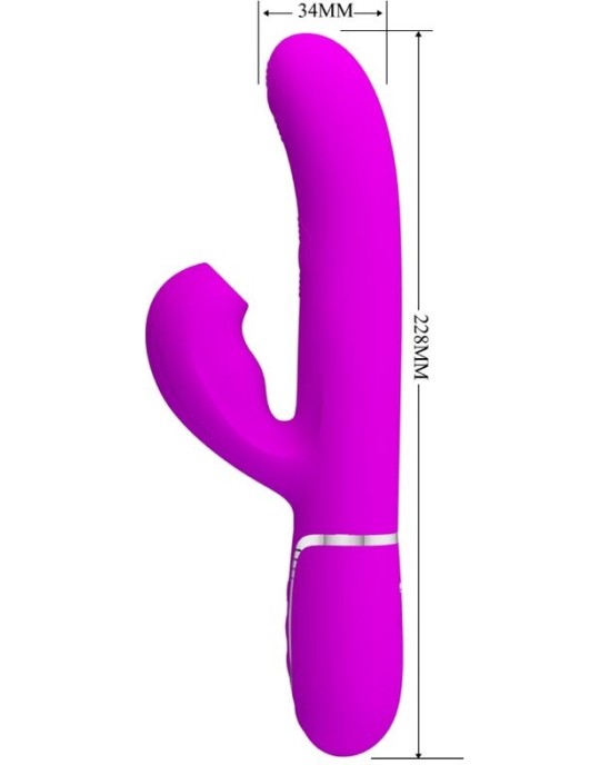 Pretty Love Flirtation PRETTY LOVE - PERLITA MULTIFUNCTION 3 IN 1 G-SPOT VIBRATOR VIOLET