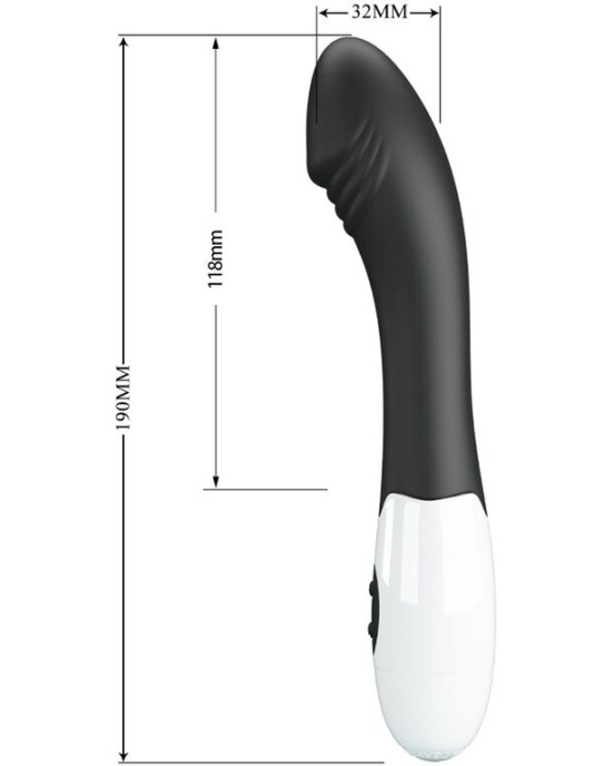 Pretty Love Flirtation PRETTY LOVE - ELEMENTAL G-SPOT VIBRATOR 30 MODES BLACK