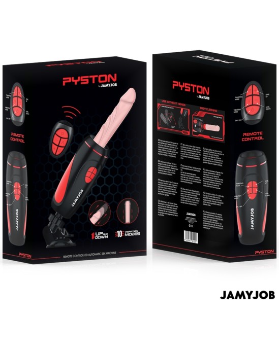 Jamyjob PYSTON BASE AUTOMATIC MASTURBATOR WITH REMOTE CONTROL DILDO