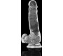 X Ray CLEAR COCK WITH BALLS 18.5 CM -O- 3.8 CM