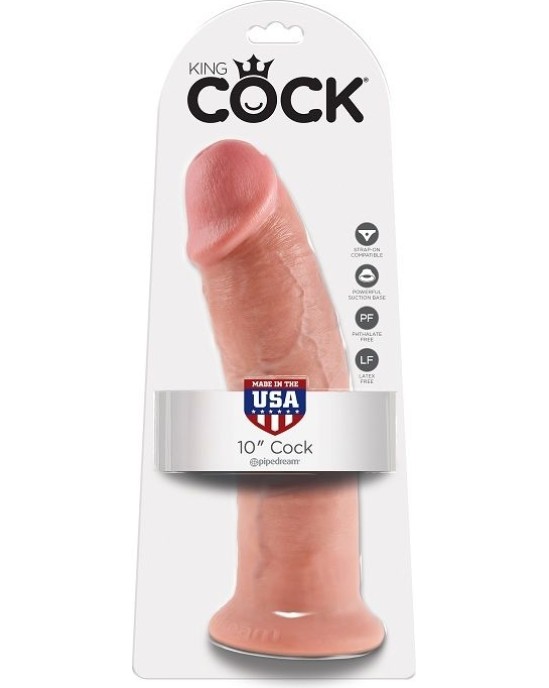 King Cock 10 DILDO FLESH 25.4 CM