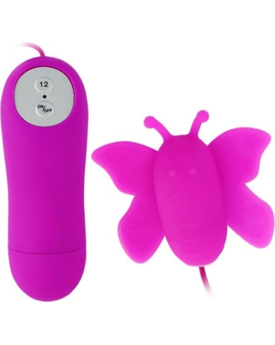 Baile Stimulating BAILE - LOVE EGGS BUTTERFLY CLITORIS STIMULATOR 12 SPEEDS LILAC REMOTE CONTROL