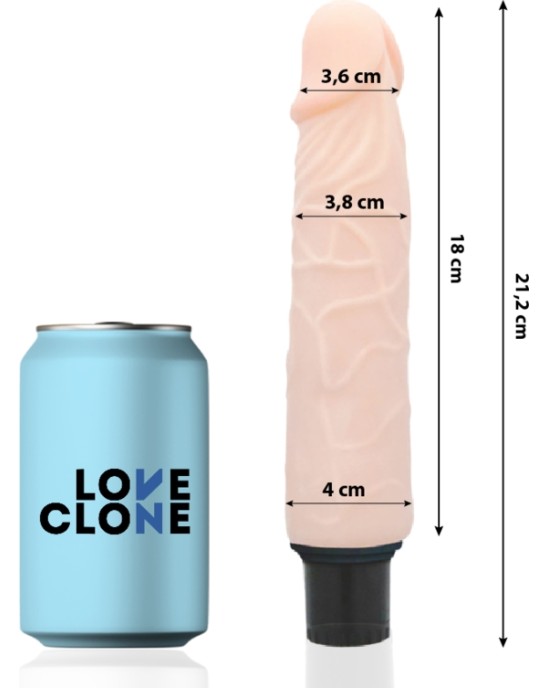 Loveclone FINN SELF LUBRICATION VIBRATOR 21.2 CM -O- 3.8 CM