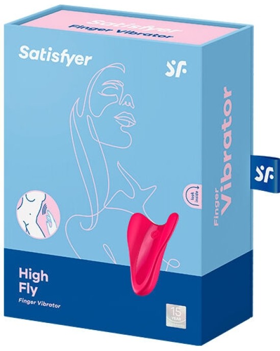 Satisfyer Vibrator SATISFYER - HIGH FLY FINGER VIBRATOR FUCHSIA