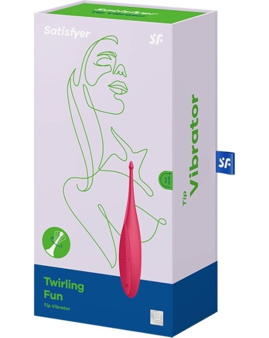 Satisfyer Vibrator SATISFYER - TWIRLING FUN TIP VIBRATOR RED
