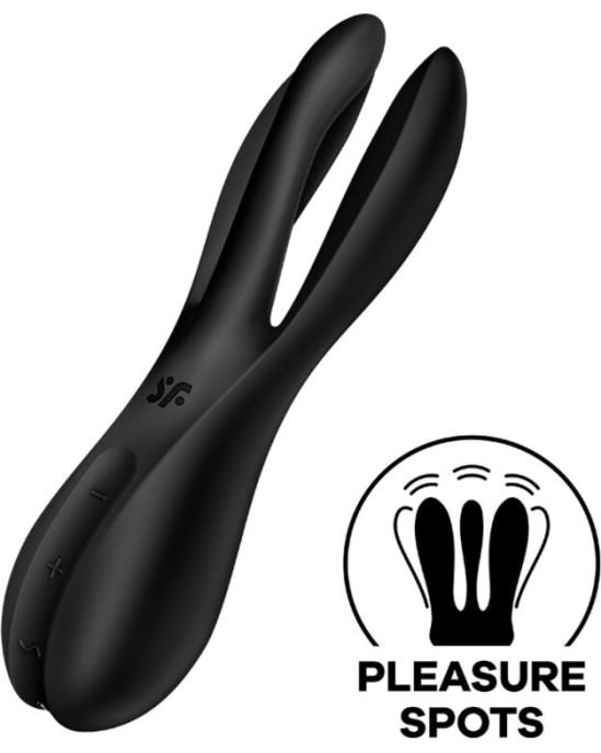 Satisfyer Vibrator SATISFYER - THREESOME 2 VIBRATOR BLACK
