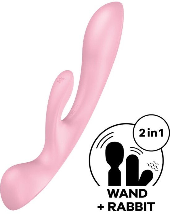 Satisfyer Vibrator SATISFYER - TRIPLE OH HYBRID VIBRATION PINK