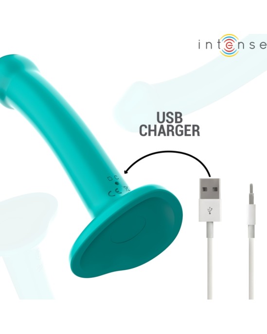 Intense Fun INTENSE - KATIE VIBRATOR WITH SUCTION CUP 10 VIBRATIONS BLUE REMOTE CONTROL