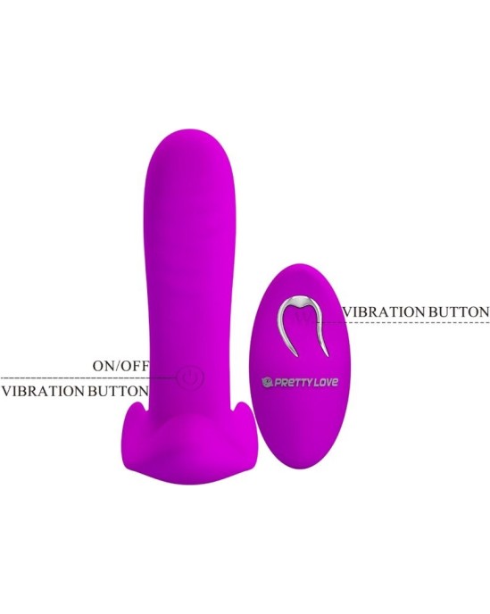 Pretty Love MASSAGER & VIBRATOR 12 VIBRATIONS REMOTE CONTROL PURPLE