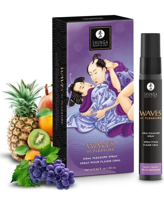 Shunga Aphrodisiacs SHUNGA - WAVES PLEASURE SPRAY ORAL SEDUCTIVE EXOTIC FRUITS 20 ML
