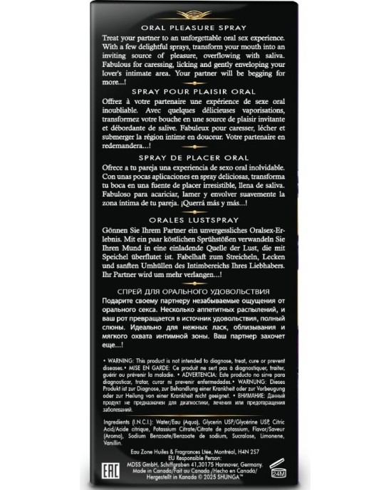 Shunga Aphrodisiacs SHUNGA - WAVES PLEASURE SPRAY ORAL SEDUCTIVE EXOTIC FRUITS 20 ML