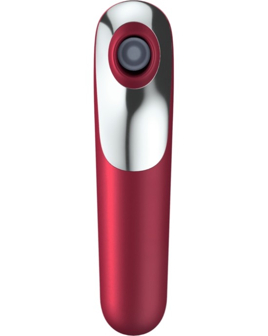 Satisfyer Connect SATISFYER - DUAL LOVE VIBRATOR AND SUCTIONER WITH PULSED AIR RED
