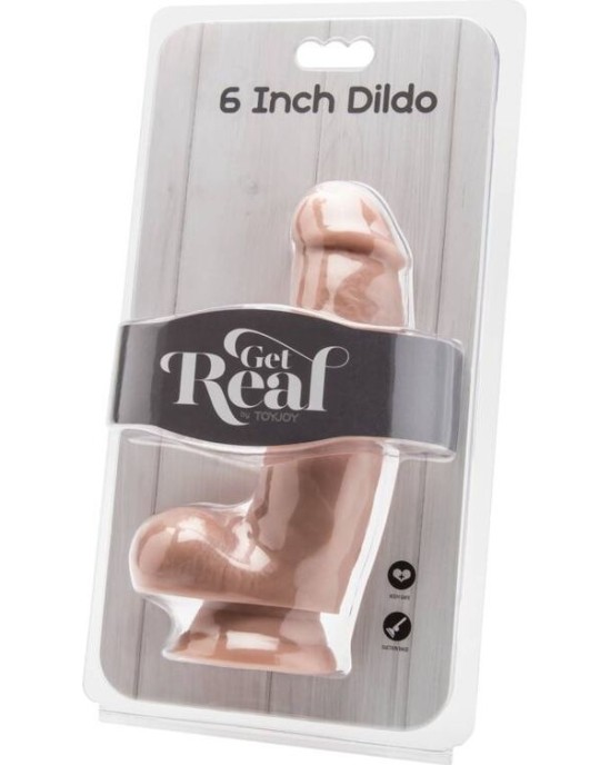 Get Real DILDO 12 CM WITH BALLS SKIN