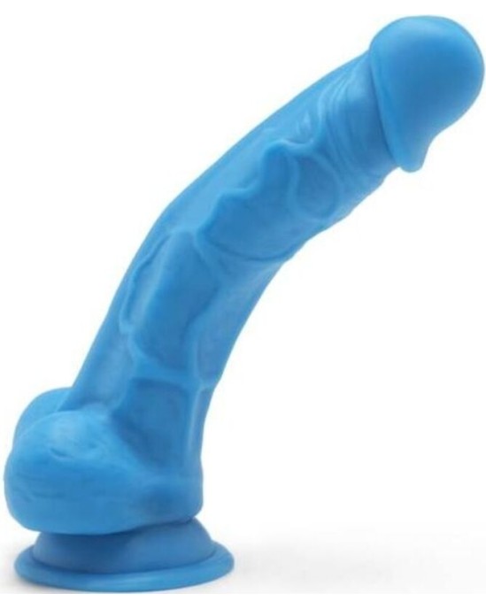 Get Real HAPPY DICKS 19 CM WITH BALLS BLUE