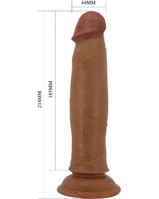 Pretty Love KEON REALISTIC DILDO 21 CM BROWN