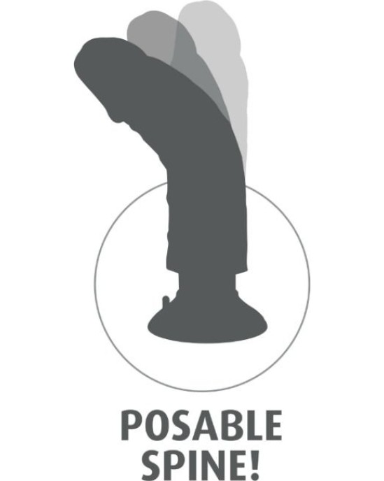 King Cock 23 CM VIBRATING COCK WITH BALLS BLACK