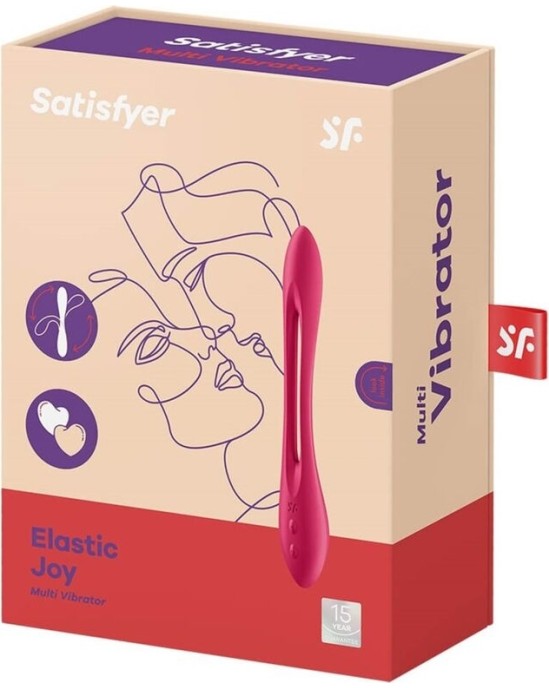Satisfyer Vibrator SATISFYER - ELASTIC JOY MULTI VIBRATOR RED