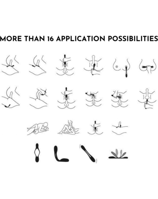 Satisfyer Vibrator SATISFYER - ELASTIC JOY MULTI VIBRATOR RED