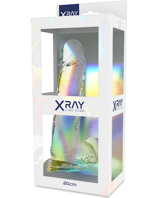 X Ray CLEAR COCK WITH BALLS 20 CM -O- 4.5 CM