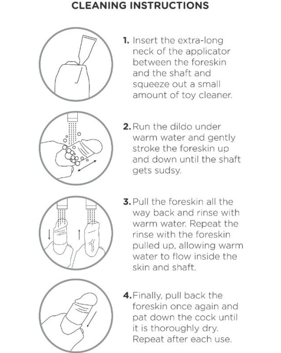 King Cock REALISTIC DILDO UNCUT FLESH 23 CM