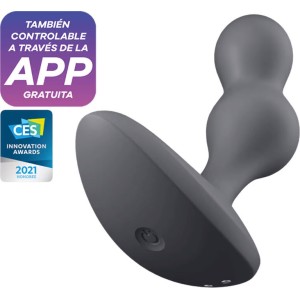 Satisfyer Connect SATISFYER - DEEP DIVER VIBRATING PLUG APP GREY