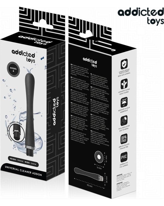 Addicted Toys ANAL CLEANER WITH UNIVERSAL ADAPTER MODEL 4