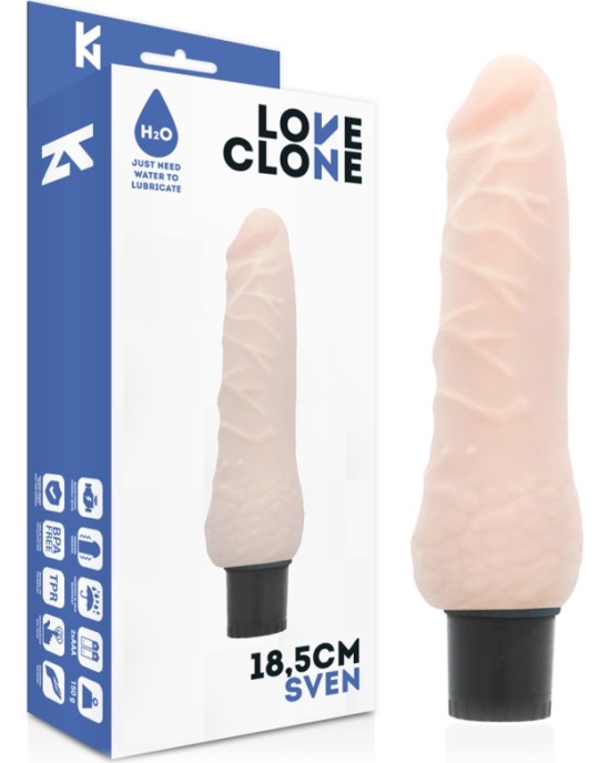 Loveclone SVEN SELF LUBRICATION VIBRATOR 18.5 CM -O- 3.3 CM