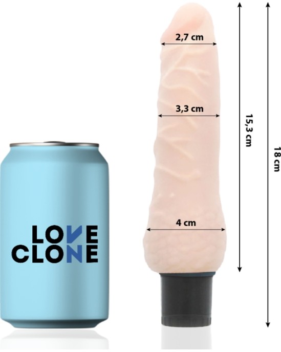 Loveclone SVEN SELF LUBRICATION VIBRATOR 18.5 CM -O- 3.3 CM