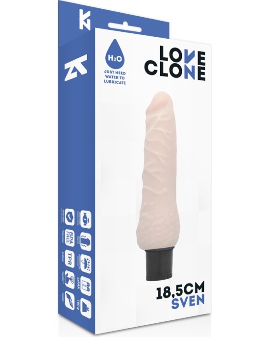 Loveclone SVEN SELF LUBRICATION VIBRATOR 18.5 CM -O- 3.3 CM