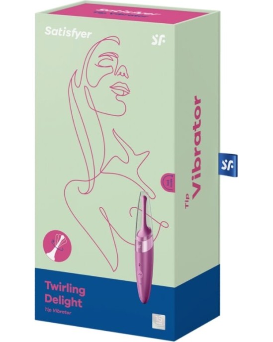 Satisfyer Vibrator SATISFYER - TWIRLING DELIGHT CLIT TIP VIBRATOR PURPLE