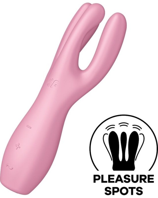 Satisfyer Vibrator SATISFYER - THREESOME 3 VIBRATOR PINK