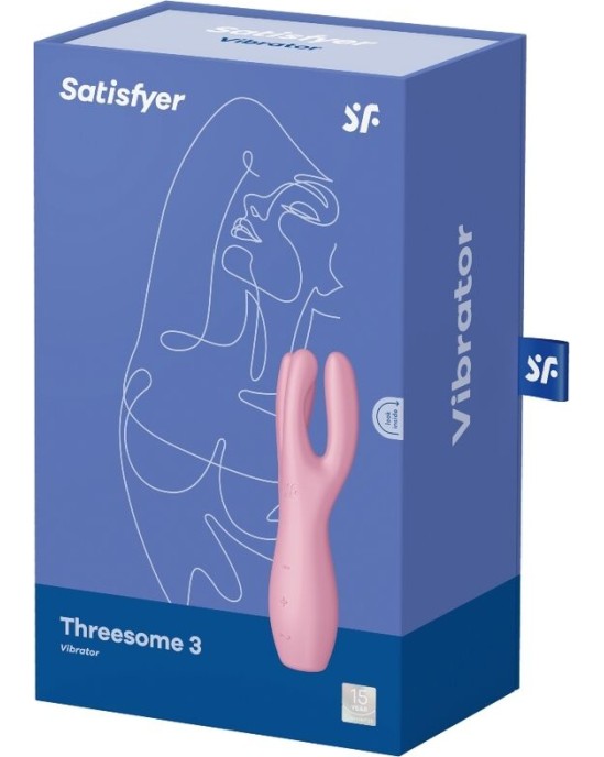 Satisfyer Vibrator SATISFYER - THREESOME 3 VIBRATOR PINK