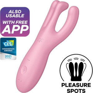 Satisfyer Connect SATISFYER - THREESOME 4 VIBRATOR APP PINK