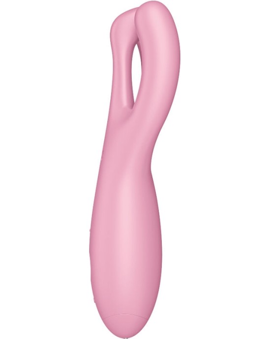 Satisfyer Connect SATISFYER - THREESOME 4 VIBRATOR APP PINK