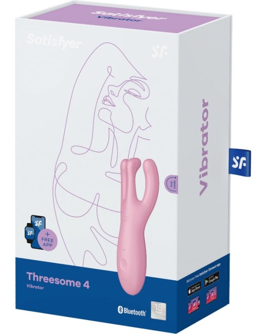 Satisfyer Connect SATISFYER - THREESOME 4 VIBRATOR APP PINK