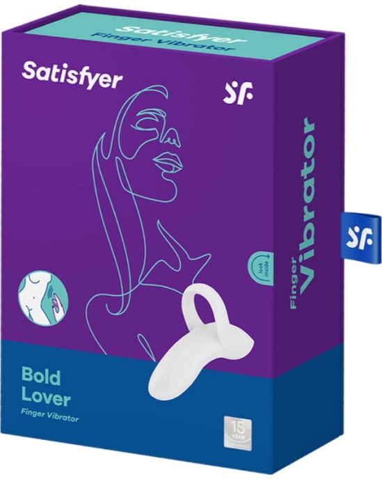 Satisfyer Vibrator SATISFYER - BOLD LOVER FINGER VIBRATOR WHITE