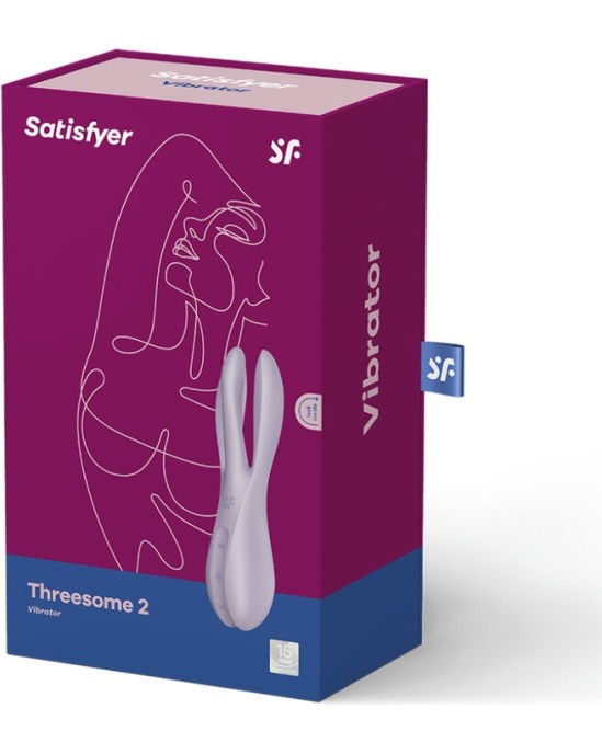 Satisfyer Vibrator SATISFYER - THREESOME 2 VIBRATOR VIOLET
