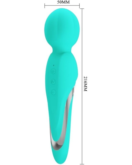 Pretty Love Flirtation PRETTY LOVE - WALTER VIBRATOR WAND AQUA GREEN