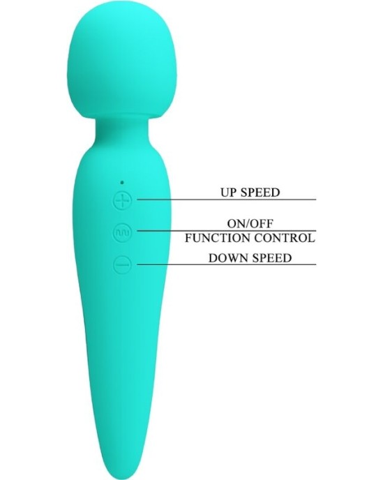 Pretty Love Smart PRETTY LOVE - MEREDITH MASSAGER 12 VIBRATION MODES AQUA GREEN