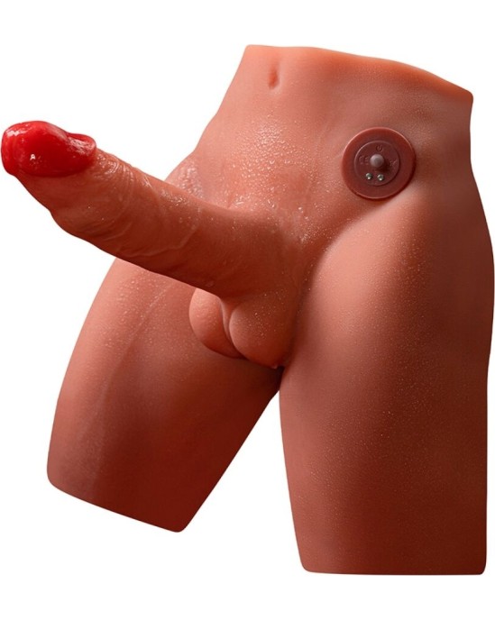 Xise JASON REALISTIC DILDO MASTURBATOR WITH THRUSTING AND VIBRATION 17 CM