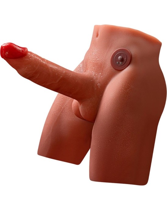 Xise JASON REALISTIC DILDO MASTURBATOR WITH THRUSTING AND VIBRATION 17 CM