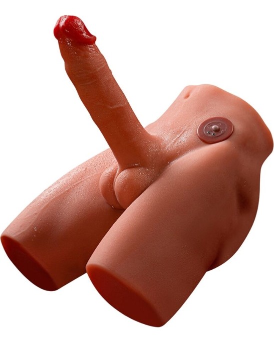 Xise JASON REALISTIC DILDO MASTURBATOR WITH THRUSTING AND VIBRATION 17 CM