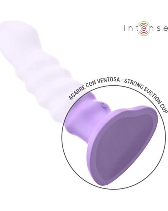 Intense Fun INTENSE - BRENDA VIBRATOR SIZE M SPIRAL DESIGN 10 VIBRATIONS PURPLE REMOTE CONTROL
