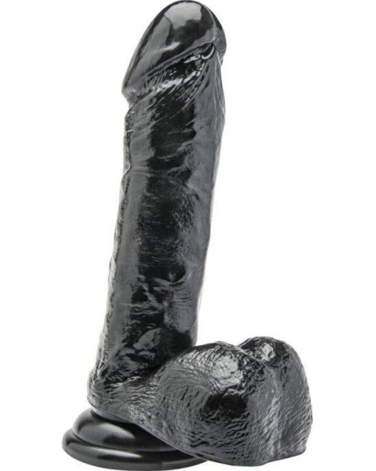 Get Real DILDO 18 CM WITH BALLS BLACK