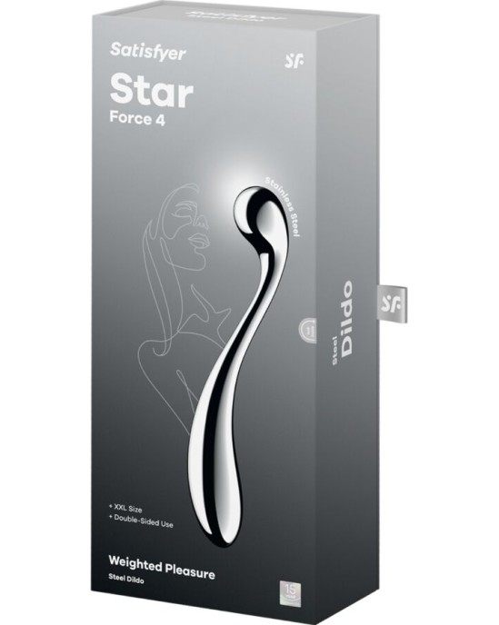 Satisfyer Dildo SATISFYER - STAR FORCE 4 STAINLESS STEEL DOUBLE-ENDED DILDO