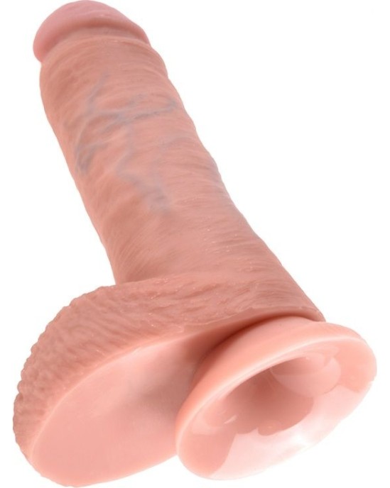 King Cock 8 DILDO FLESH WITH BALLS 20.3 CM