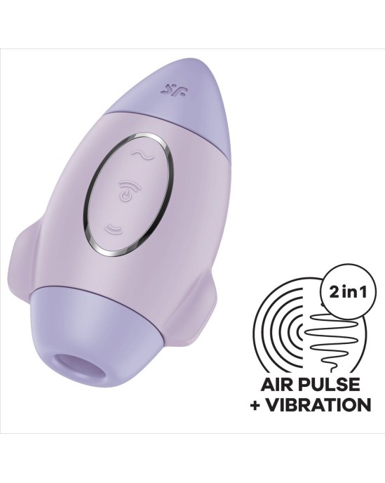 Satisfyer Vibrator SATISFYER - MISSION CONTROL LILAC SMALL DOUBLE IMPULSE VIBRATOR