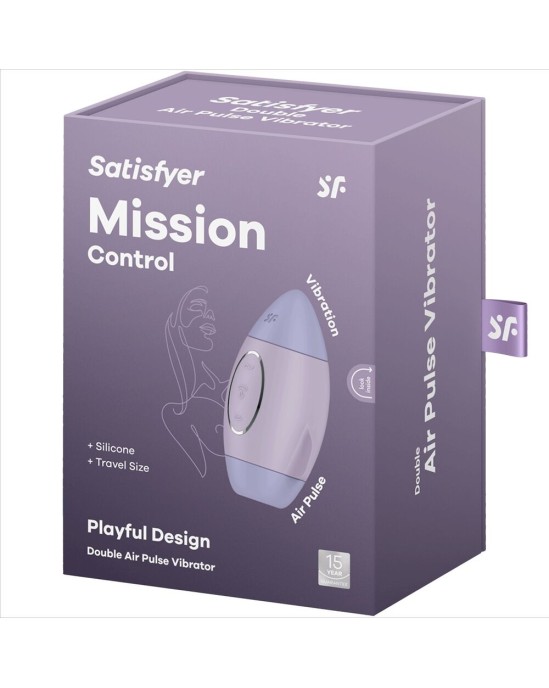 Satisfyer Vibrator SATISFYER - MISSION CONTROL LILAC SMALL DOUBLE IMPULSE VIBRATOR