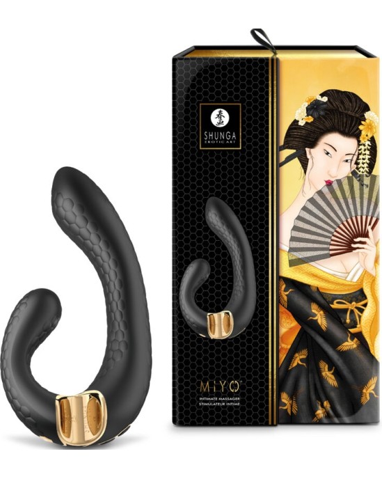 Shunga Toys SHUNGA - MIYO INTIMATE MASSAGER BLACK