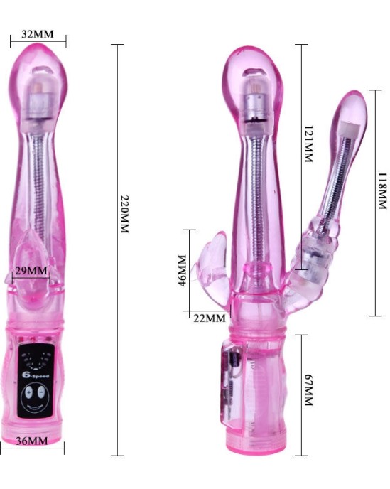 Baile Vibrators BAILE - FLEXIBLE VIBRATOR WITH ANAL STIMULATOR